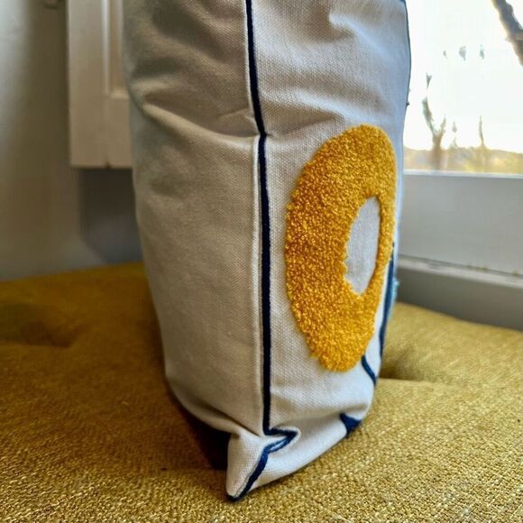 Lotus Flower Embroidered Pillow Throw Cover - Picture 6 of 6